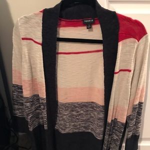 Torrid striped multicolor cardigan